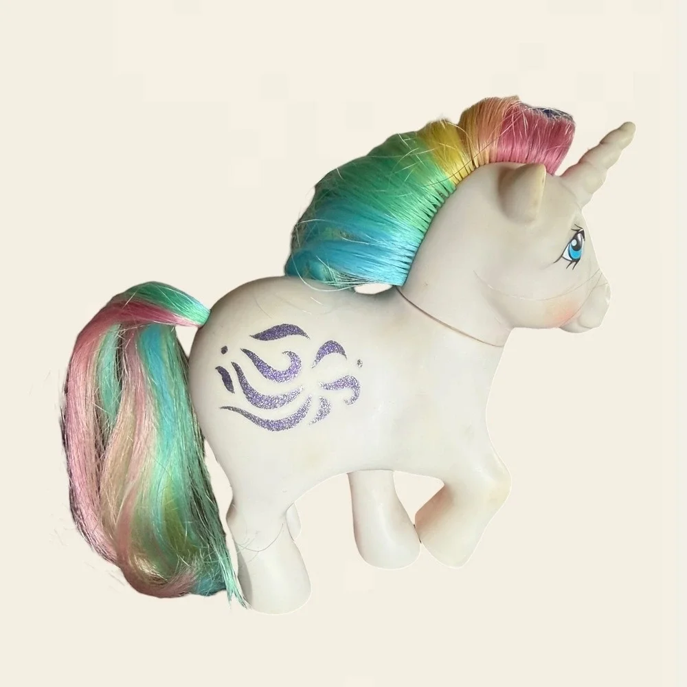 Vintage 1984 My Little Pony MLP G1 Rainbow Ponies Windy Unicorn White Hasbro - Picture 3 of 4